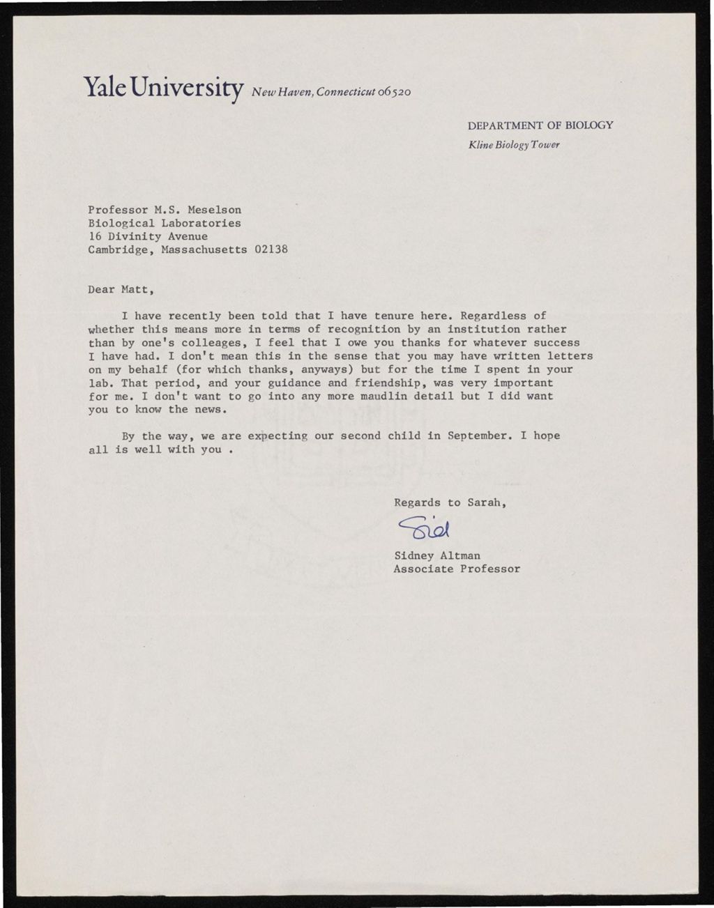 Miniature of Altman, Sidney, 1966 - 1976