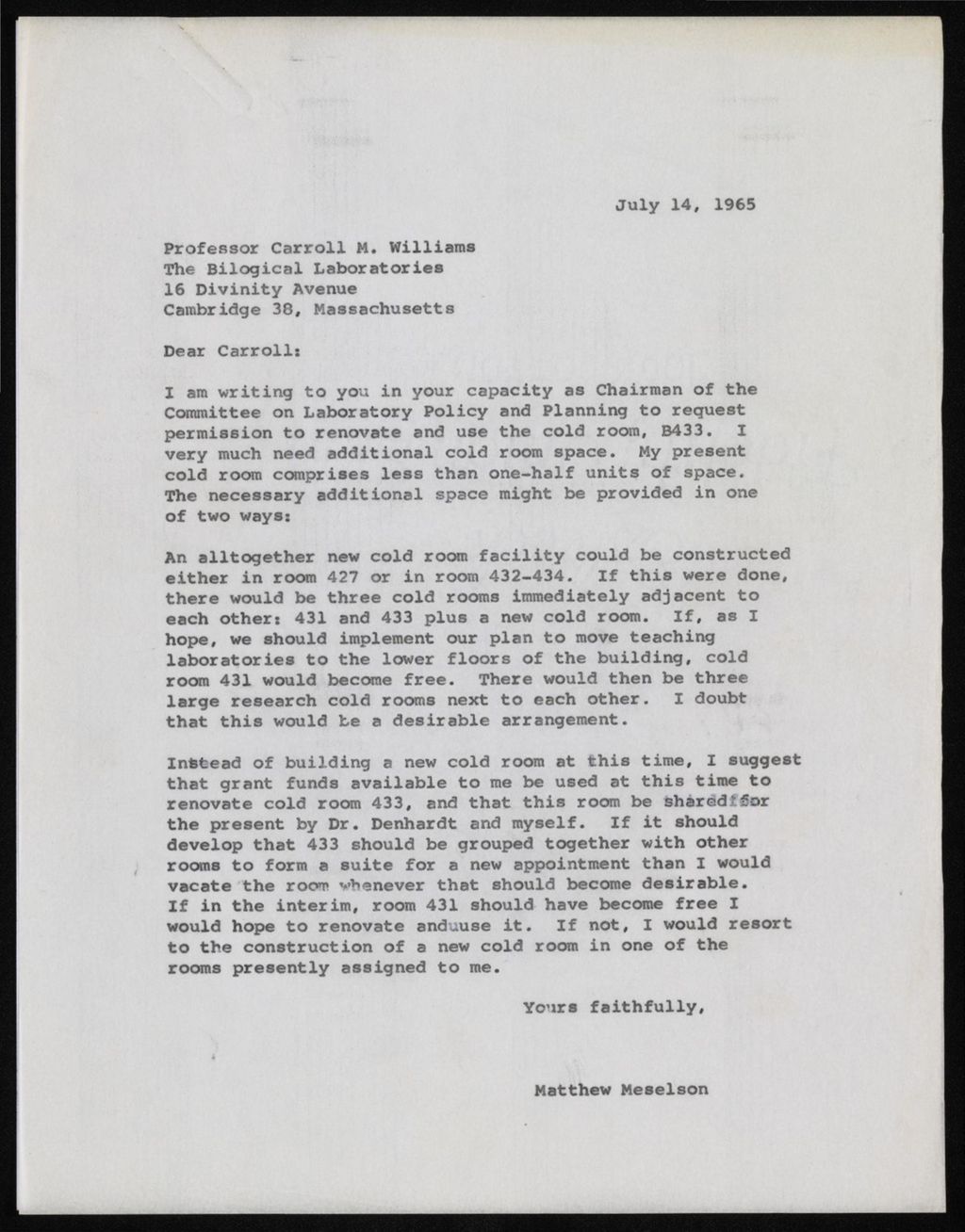 Harvard, 1965