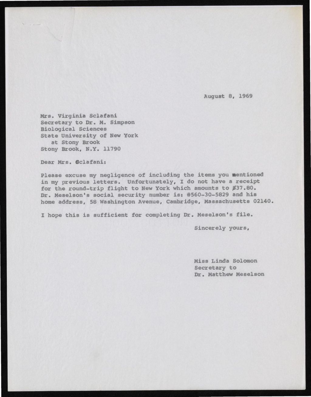 Harvard, 1969