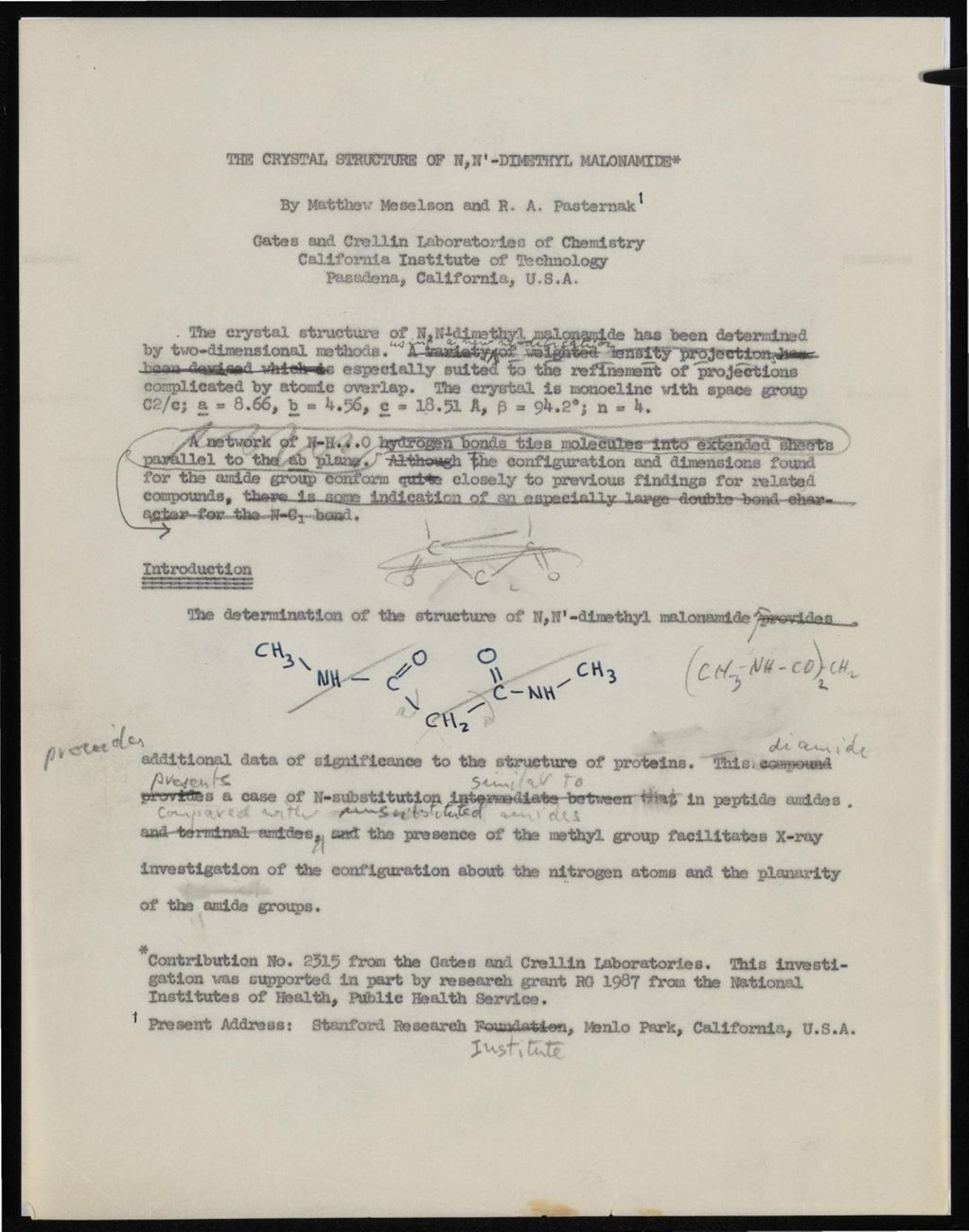Report Drafts, 1955 - 1957