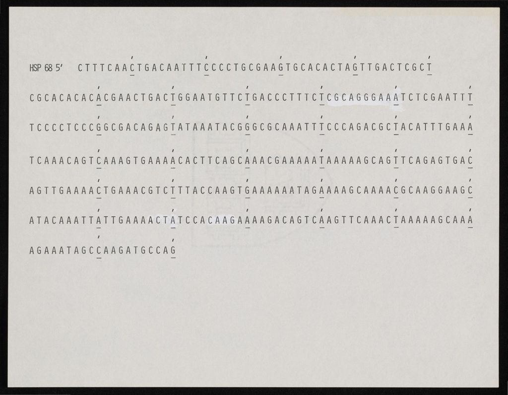 Mss in Preparation Holmgren et al, c. 1980s