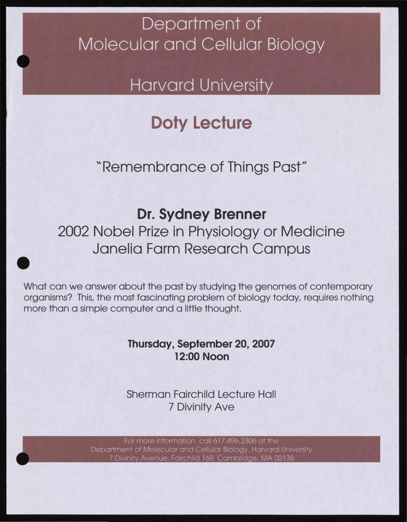 Miniature of Sub-Series V: Lectures, 1996 - 2007
