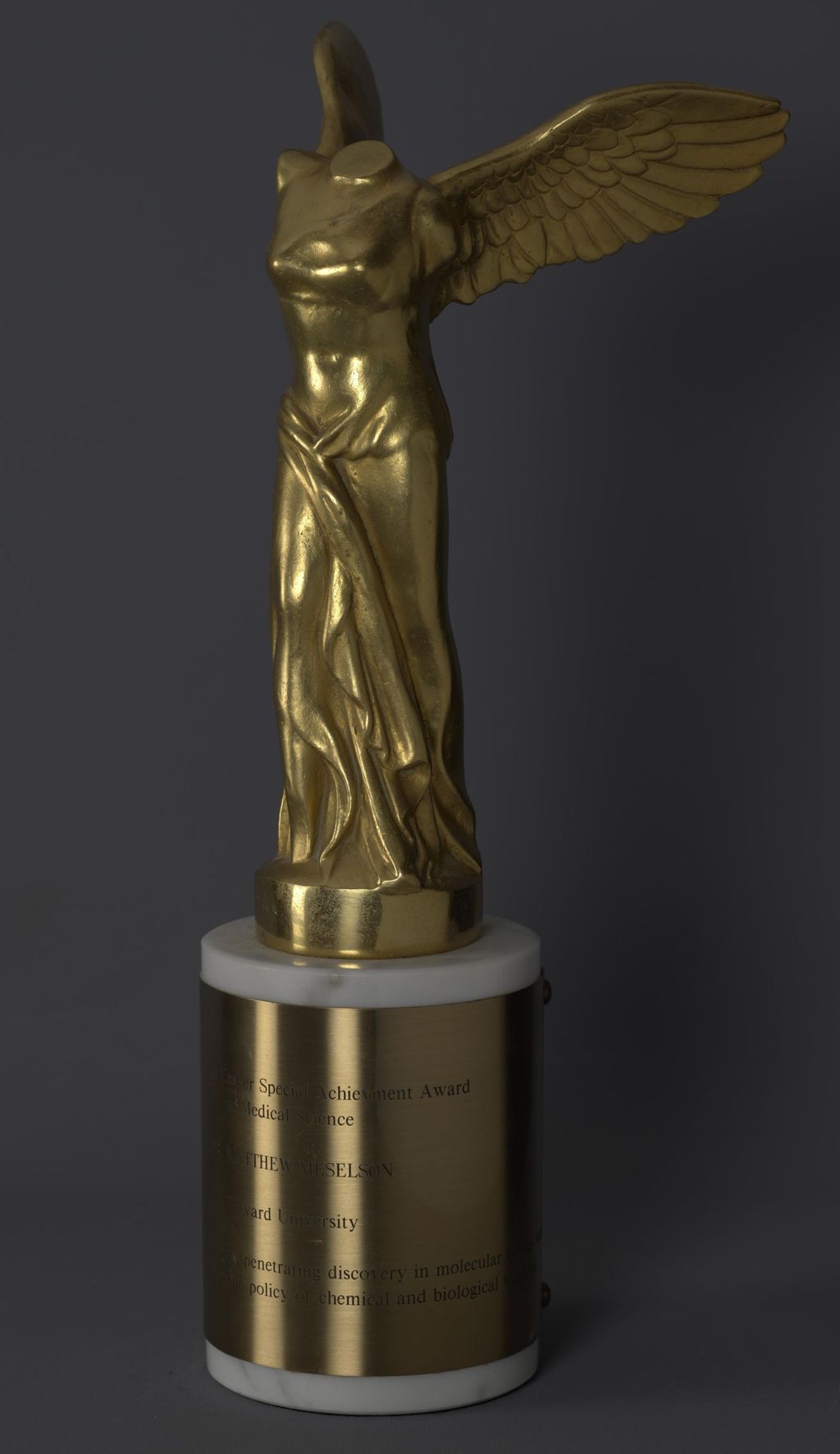 Miniature of Lasker Award Trophy, 2004
